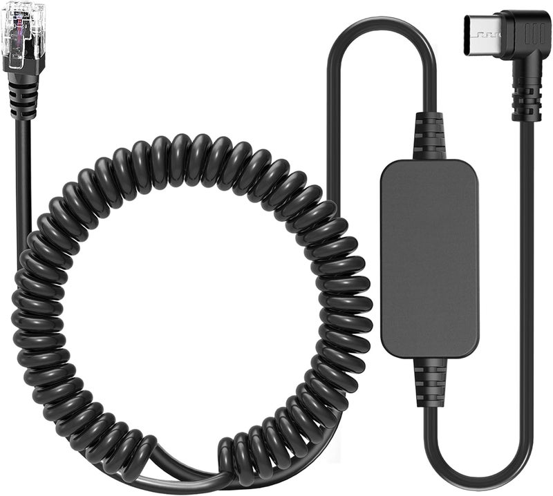 WUDCBFC Radar Detector Cable，USB CTo RJ11 Plug Cable 5V-12V Power Cord, Compatible with Escort Radenso XP Beltronics Cobra Whistler 9.8FT, Suitable for 12V Radar detectors - Image 1